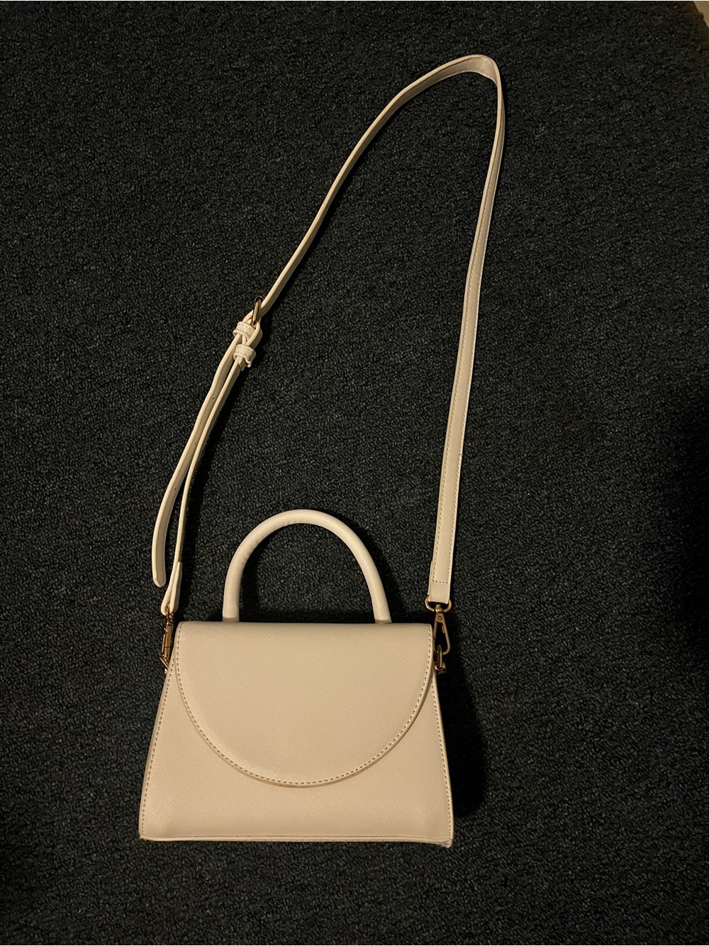 Sasha Faux Leather Top Handle Bag